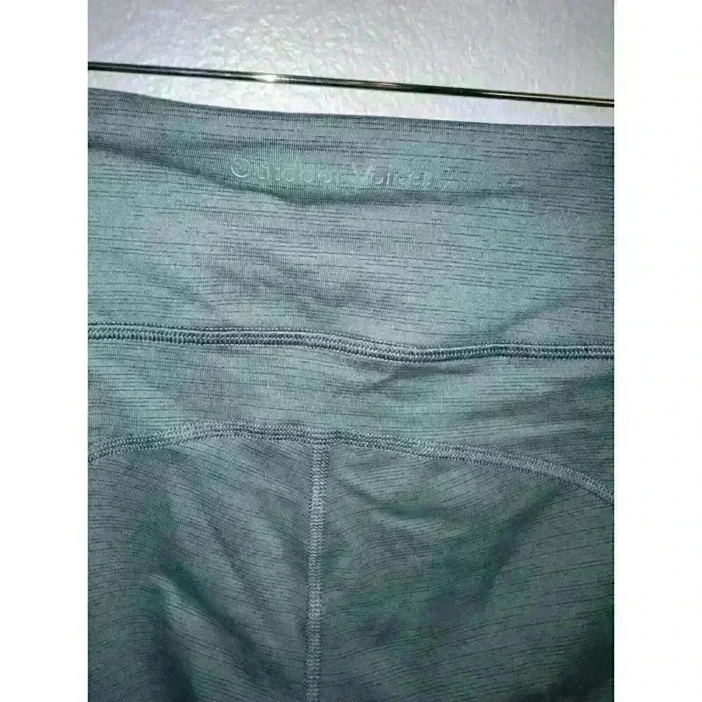 Outdoor Voices Women's Green & Gray Heathered Legging 24” Inseam Size Small‎ - Picture 3 of 6
